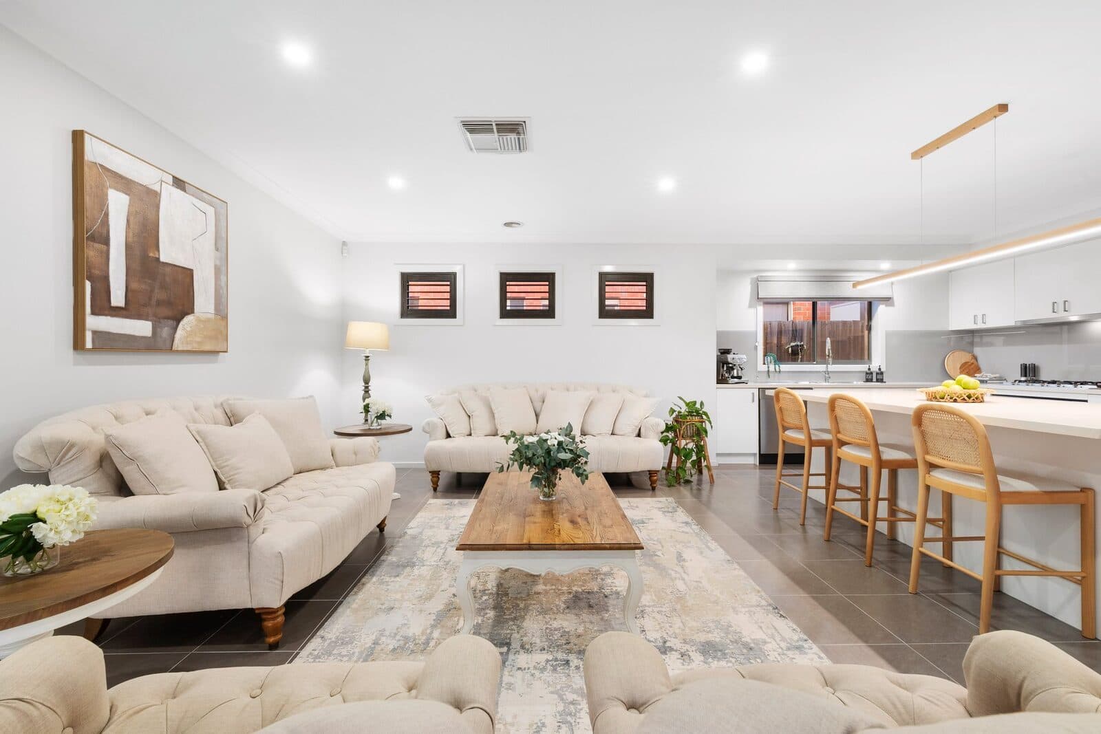 Staged formal lounge, Epping